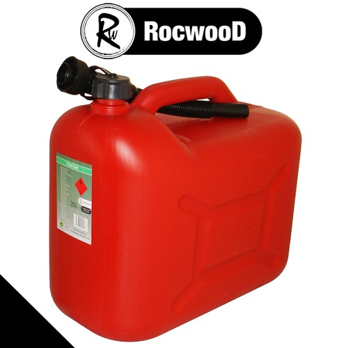 20l red plastic fuel - red,