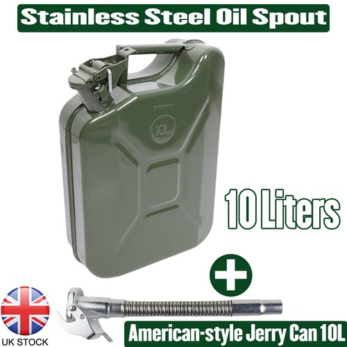 10l jerry can metal petrol - jerry,