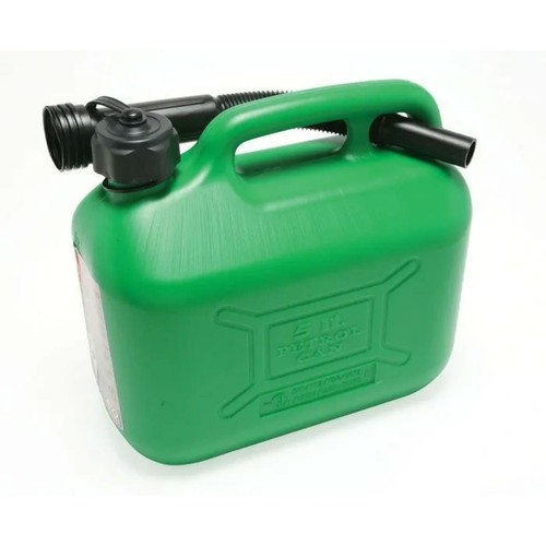Green plastic jerry can - plastic,