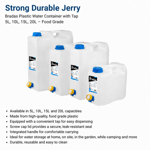 Plastic jerry can - jerry, water