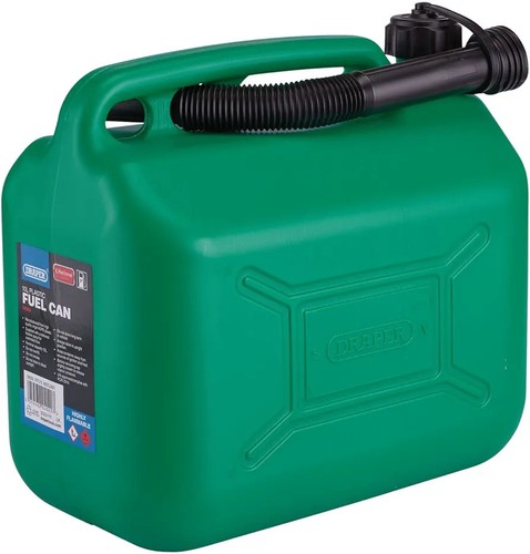 10l plastic jerry can petrol - plastic,