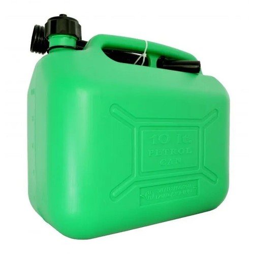Green plastic jerry - green, can