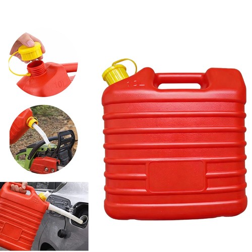 10l plastic jerry can red - can, car